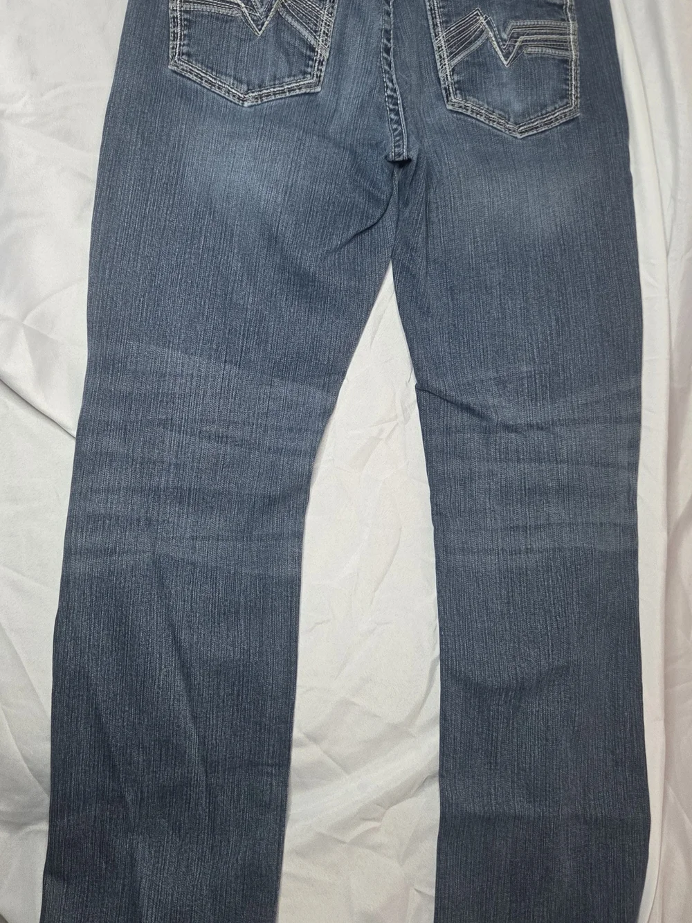 Cody James Men's 32x34 Straight Leg Stretch Jeans Medium Wash Western Denim